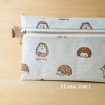 ペンケース♪はりねずみ    ラミネート薄型