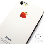 iphone5/iphone5s用　軽量レザーケースiphone5カバー（オフホワイト×ブラック）apple