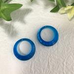 ヴィンテージアクリルフープパーツ クリアブルー 26mm 2個セット