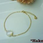 ★SALE★*Hakn***高品質ホワイトシェルブレスレット