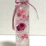 ピンクの薔薇のハーバリウム:ピンク桃色プリザーブドフラワーギフト プレゼントお祝い クリスマスプレゼント 誕生日 結婚祝い