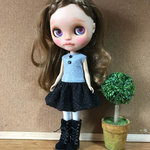 バルーンスカートワンピ リカちゃん ブライスサイズ