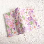 大きめ花柄のブックカバー(文庫本size)