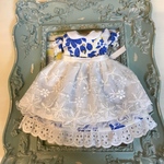 ドール服♡⃛ リバティ ワンピ+エプロンのセット③