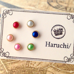 ■3色ｾｯﾄ 縁付ﾊﾟｰﾙ 春色 樹脂ﾋﾟｱｽ
