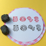『はなまるパンダ』消しゴムはんこ