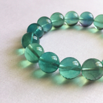 大玉！ブルーグリーンフローライトのブレスレット