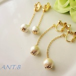 プチプラ♡fleurpearlコットンパールイヤリング(ピアス)《再7販》