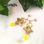 【ラスト】蜂と蜜✴︎魔女の昆虫装飾ピアス