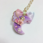 パープルお月様ケーキ♡バッグチャームorネックレス