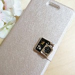 F35）iPhone★カメリアパヒュームのイニシャル付きiPhoneケース