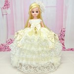 リカちゃん お姫様ドレス 一点物☆イエロー