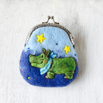 星空のカバのがま口