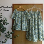 natural*(L)ふんふわ花柄カットソー＆スカートset