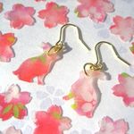 彩（イロドリ）ピアス・うさぎ（さくらさくら）_296