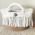 麻紐×ズパゲッティ フリンジマルシェバッグ