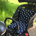 自転車チャイルドシート用 着せ替えクッション🔹大×星柄