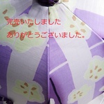 浴衣から生まれた日傘　紫の 雨に始まる五月かな《最後の限定品》