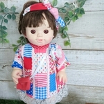 ぽぽちゃん  パッチワーク風ワンピセット⑩