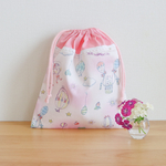 巾着袋 ♡メルヘンウサギ