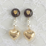 big heart charm × rose