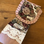 トイレ ペーパーホルダーカバー　アンティークローズ　リネン　yuwa
