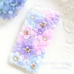 お花のスマホケース♡iPhoneケース紫陽花の詩