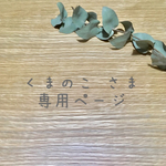 ＊くまのこ さま   専用ページ＊