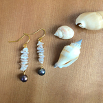 【NEW】Just Beachy #２ ケシパールと淡水パールのピアス