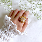 flower bear ring