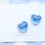 blue heart♡　ピアス/樹脂ノンホールピアス（イヤリング）