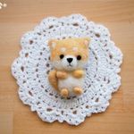 【ku-kai.Kouさまご予約品】柴犬ちゃん全身ブローチ（赤柴）
