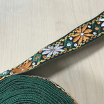 GREEN EMBROIDERY RIBBON TAPE BRAID PARTS