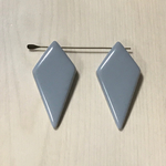 VINTAGE GRAY DIAMOND PENDANT CHARM PARTS