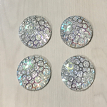 AURORA CRYSTAL ROUND DESIGN CABOCHONS