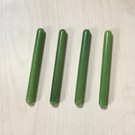 VINTAGE GREEN TUBE LONG BEADS