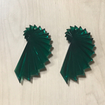 VINTAGE GREEN CLEAR SEA SELL PENDANT  PARTS