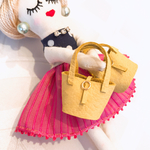 【ピコタン風 ミニチュア革バッグ】パープル