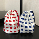 巾着袋☆コップ袋☆給食袋☆コップにネコ