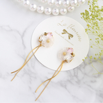 華奢に揺れるお花のピアス/イヤリング ＊ ピンク