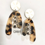 シルバー×ベッコウピアス
