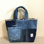 sowelu2015様専用 tote bag(デニムパッチ)m210