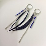 フェザー タッセル チャーム 2個