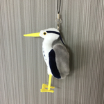 アオサギのぬいぐるみストラップ