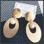 大ぶり ゴールドプレートピアス♡イヤリング