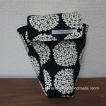 ♡bobiro様専用ページ♡　一眼レフ　望遠レンズ用ケース　サークルフラワー　ブラック