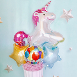 プレゼントに♪ユニコーンバルーンアレンジメント(Sサイズ) お祝い 誕生日 結婚  出産祝い