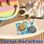 Smile Aloha Coin Necklace(シルバー)