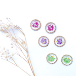 新色追加♡押し花レジンの大ぶりピアス
