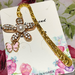 キラキラお花のブックマーカー